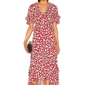 Rhode Adele Love Burst Heart Print Dress 4